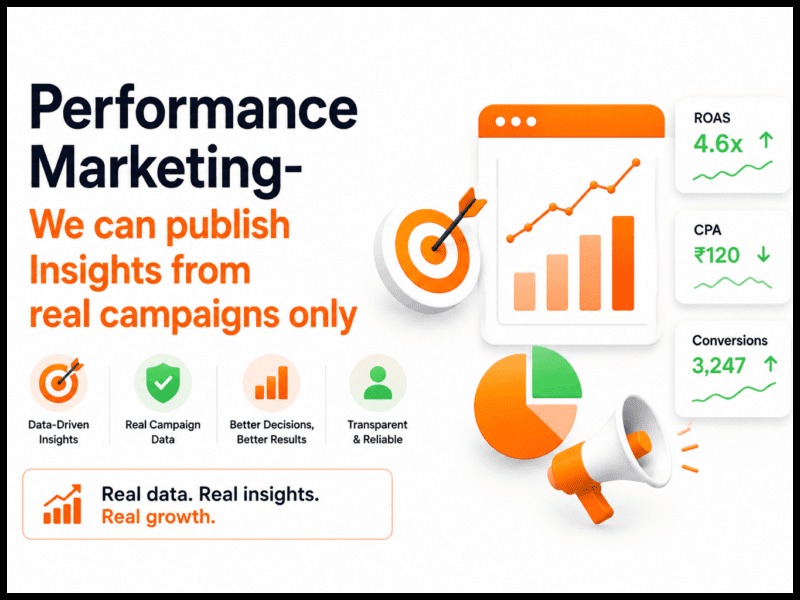 ⁠Performance Marketing- we can publish Insights from real campaigns