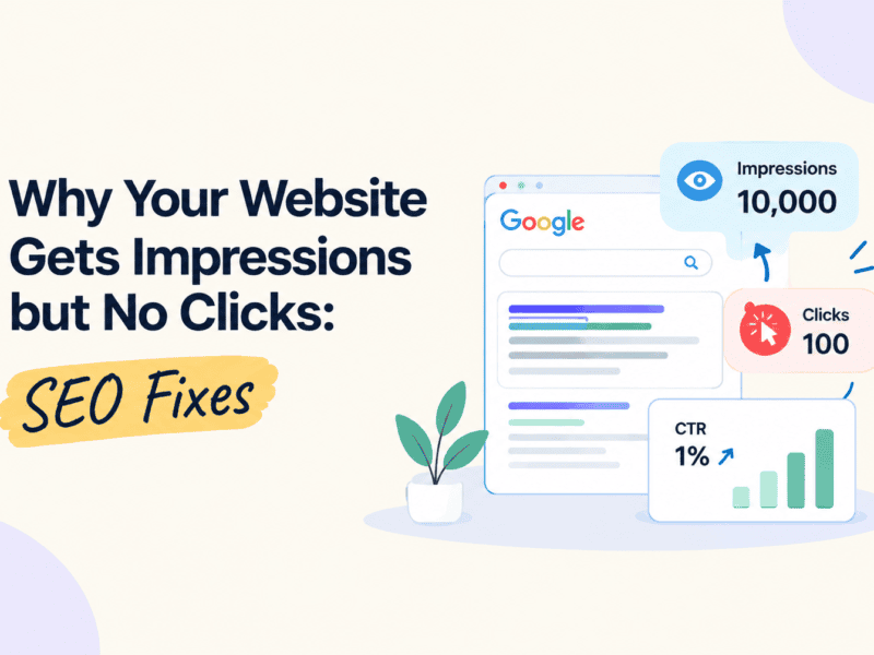 Why your website gets impression but No clicks - The Vanilla Theory